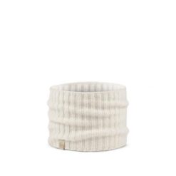 Bandana BUFF KNITTED NECKWARMER NILAH ICE. Białe szaliki i chusty damskie Buff, na zimę, bez wzorów, sportowe. Za 119.99 zł.
