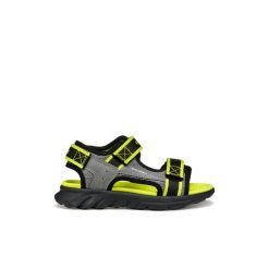 Sandały dla dzieci Geox Airadyum B. Czerwone sandały chłopięce Geox, z materiału, bez zapięcia. Za 213.99 zł.