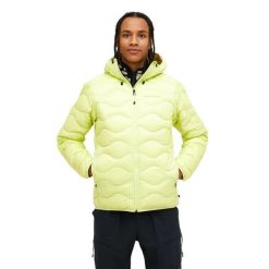 Kurtka Peak Performance puchowa męska Helium Down Hood Jacket żółta - L. Żółte kurtki męskie Peak Performance, l, bez wzorów, z puchu, bez kaptura. W wyprzedaży za 1,059.00 zł.