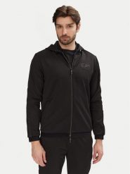 EA7 Emporio Armani Bluza 7M000308 AF13526 UC001 Czarny Regular Fit. Czarne bluzy męskie EA7 Emporio Armani, l, bez wzorów, z syntetyku, bez kaptura. Za 639.99 zł.