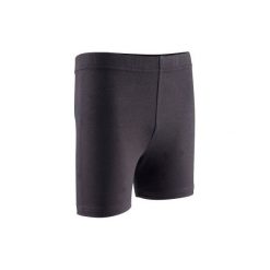 Legginsy fitness krótkie dla dzieci. Czarne legginsy dla dziewczynek DOMYOS. Za 14.99 zł.