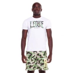 Koszulka na co dzień na siłownię. Białe koszulki sportowe męskie LEONE 1947 APPAREL, m, bez wzorów, bez kołnierzyka, bez ramiączek, na fitness i siłownię. Za 84.16 zł.