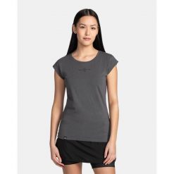 Damska bawełniana koszulka Kilpi LOS-W. Szare t-shirty damskie Kilpi, bez wzorów, z bawełny, bez kołnierzyka. Za 50.25 zł.