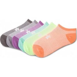 Zestaw 6 par niskich skarpet damskich UNDER ARMOUR - Solid 6 Pks No Show 1312701-968 Kolorowy. Skarpety damskie marki Under Armour. Za 89.95 zł.