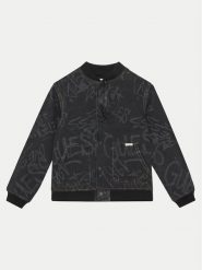 Guess Kurtka bomber L5RL05 D5MU0 Czarny Regular Fit. Czarne kurtki i płaszcze dla chłopców Guess, z aplikacjami, z bawełny, bez kaptura. Za 239.99 zł.