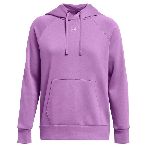 Damska Bluza Z Kapturem Rival Fleece Hoodie. Fioletowe bluzy damskie Under Armour, l, bez wzorów, z kapturem. Za 336.99 zł.