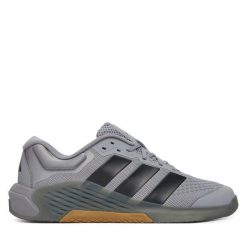 Buty na siłownię adidas. Szare buty sportowe męskie Adidas, bez zapięcia, na fitness i siłownię. Za 559.99 zł.