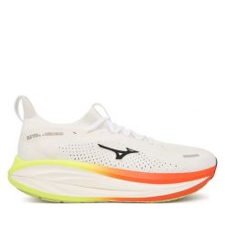 Buty do biegania Mizuno. Białe buty sportowe męskie Mizuno, bez zapięcia, do biegania. Za 769.99 zł.