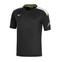 Koszulka Mizuno Team RB. Czarne koszulki sportowe męskie Mizuno, m, bez wzorów, z materiału, bez kołnierzyka, bez ramiączek, na fitness i siłownię. Za 132.00 zł.