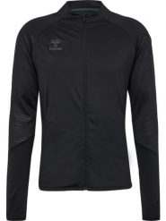 Kurtka z dresu Hummel Pro. Czarne kurtki damskie Hummel, m, bez wzorów, z dresówki, bez kaptura, do biegania. Za 284.30 zł.