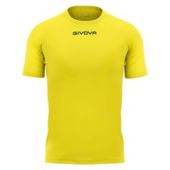 Męska Koszulka Capo. Żółte koszulki sportowe męskie Givova, m, bez wzorów, bez kołnierzyka, bez ramiączek, trekkingowe. Za 62.99 zł.