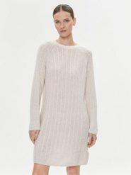 Tommy Hilfiger Sukienka dzianinowa WW0WW39927 Beżowy Relaxed Fit. Brązowe sukienki damskie Tommy Hilfiger, m, bez wzorów, z dzianiny, bez kołnierzyka, bez ramiączek. Za 719.99 zł.