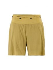Craft PRO Trail Shorts M – lekkie spodenki 2w1 z ripstopu z recyklingu – Khaki. Zielone szorty męskie Craft, m, bez wzorów, z elastanu. Za 382.00 zł.