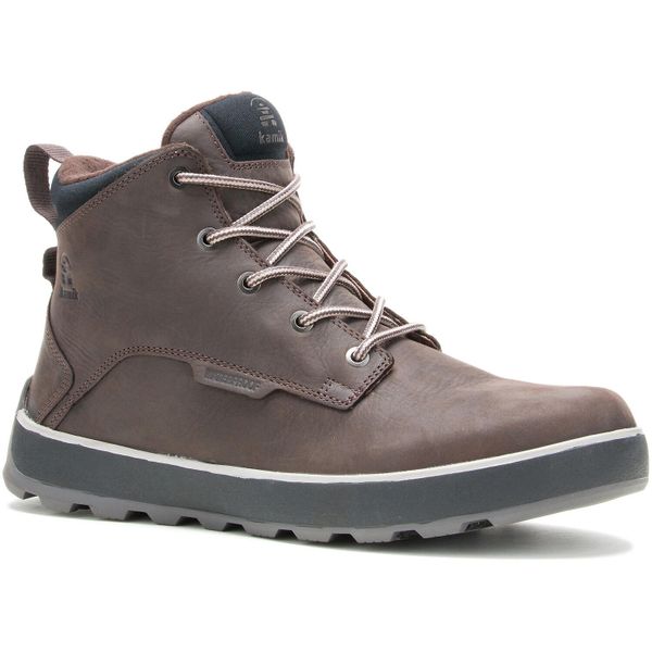 Botki zimowe Spencer mid Kamik. Brązowe botki męskie Kamik, na zimę, bez wzorów, z gumy, eleganckie, za kostkę, bez zapięcia. Za 921.00 zł.