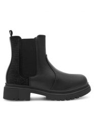 DeeZee Botki CS6191-08 Czarny. Czarne botki dziewczęce DeeZee, z materiału, bez zapięcia. Za 159.99 zł.