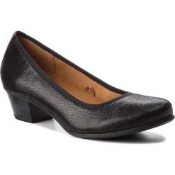 Półbuty CAPRICE - 9-22300-21 Black Reptile 010. Czarne półbuty damskie Caprice, ze skóry ekologicznej. W wyprzedaży za 189.00 zł.