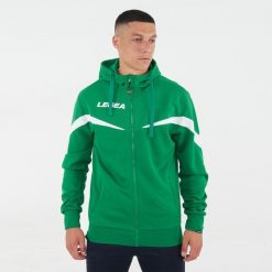 Kurtka rozgrzewkowa Turcja zielono-biała. Białe kurtki męskie Legea, m, bez wzorów, z poliesteru, do biegania. Za 96.00 zł.