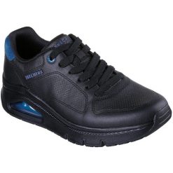 Adidasy Skechers Uno Icon-idolizer, Mężczyźni. Czarne buty sportowe męskie Skechers, ze skóry ekologicznej, bez zapięcia, na fitness i siłownię. Za 590.00 zł.