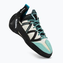 Buty wspinaczkowe damskie SCARPA Vapor. Czarne obuwie sportowe damskie Scarpa, bez wzorów, wspinaczkowe. Za 629.99 zł.