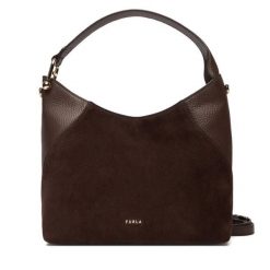 Torebka Furla. Brązowe torebki do ręki damskie Furla, bez wzorów, klasyczne, bez dodatków. Za 1,739.00 zł.
