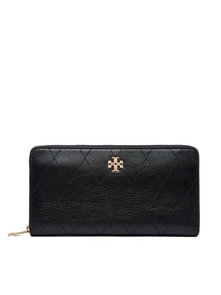 Tory Burch Portfel Charlie 186047 Czarny. Czarne portfele damskie Tory Burch, bez wzorów. Za 1,429.00 zł.