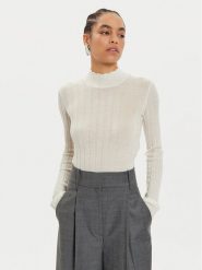 IVY OAK Sweter Kacy Rose IO113151 Écru Slim Fit. Czerwone swetry damskie IVY & OAK, m, bez wzorów, z wełny, bez kołnierzyka, bez ramiączek, bez kaptura. Za 439.99 zł.