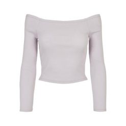 Damska koszulka z długim rękawem, off-the-shoulder Koszulka Urban Classics GT. Fioletowe t-shirty damskie Urban Classics, bez wzorów, bez kołnierzyka. Za 149.00 zł.