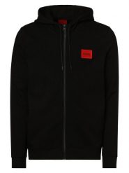 HUGO kurtka z kapturem Mężczyźni Bawełna czarny, XXL. Czarne kurtki męskie Hugo, m, bez wzorów, z bawełny. Za 549.95 zł.