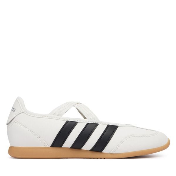 Baleriny adidas. Białe baleriny dziewczęce Adidas, bez wzorów, bez zapięcia. Za 219.99 zł.