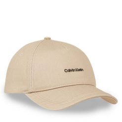 Czapka z daszkiem Calvin Klein. Brązowe czapki i kapelusze męskie Calvin Klein, bez wzorów. Za 159.99 zł.