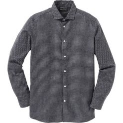 Koszula flanelowa bonprix szary wzorzysty. Koszule męskie marki bonprix. Za 54.99 zł.