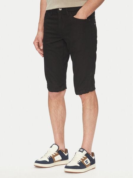 INDICODE Szorty jeansowe Kem 70-172 Czarny Slim Fit. Czarne szorty męskie INDICODE, m, bez wzorów, z bawełny. Za 143.99 zł.