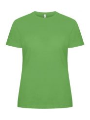 Clique Classic OC-T Women T-shirt z 100% bawełny organicznej – apple green. Zielone t-shirty damskie CLIQUE, m, bez wzorów, z bawełny, klasyczne, bez kołnierzyka. Za 117.93 zł.
