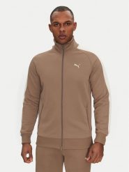 Puma Bluza T7 Always On 629587 Beżowy Regular Fit. Brązowe bluzy męskie Puma, m, bez wzorów, z bawełny, bez kaptura. Za 239.99 zł.