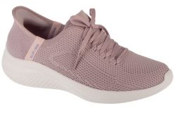 Buty sportowe Sneakersy damskie, Slip-Ins: Ultra Flex 3.0 - Elevated Motion. Czerwone obuwie sportowe damskie Skechers, bez wzorów, z materiału, trekkingowe. Za 299.99 zł.