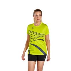 Koszulka wyścigowa Erima Racing w kolorze różowym. Żółte koszulki sportowe damskie Erima, bez wzorów, z materiału, sportowe, bez kołnierzyka. Za 184.50 zł.