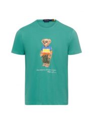 Polo Ralph Lauren Koszulka Mężczyźni Bawełna zielony, M. Zielone koszulki polo męskie Polo Ralph Lauren, m, bez wzorów, z bawełny, bez ramiączek. Za 649.95 zł.