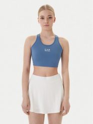 EA7 Emporio Armani Biustonosz sportowy 7W001146 AF12625 UB064 Niebieski. Niebieskie legginsy damskie EA7 Emporio Armani, m, bez wzorów, z syntetyku. Za 160.99 zł.