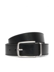 Emporio Armani Pasek EM007172 AF29130 MC593 Czarny. Czarne paski damskie Emporio Armani, bez wzorów, ze skóry. Za 569.99 zł.