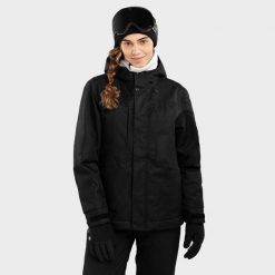 Kurtka snowboardowa damska W4-W Vostock. Zielone kurtki damskie SIROKO, bez wzorów, bez kaptura, narciarskie. W wyprzedaży za 441.95 zł.