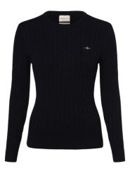 Gant Sweter Kobiety Bawełna niebieski, XL. Niebieskie swetry damskie GANT, xl, bez wzorów, z bawełny, bez kołnierzyka, bez ramiączek, bez kaptura. Za 599.95 zł.