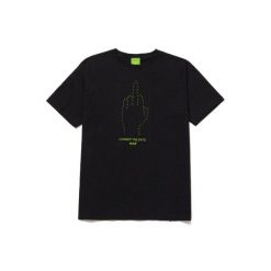 Koszulka turystyczna męska HUF Connect The Dots. Czarne koszulki sportowe męskie HUF, m, bez wzorów, z bawełny, bez kołnierzyka, bez ramiączek, trekkingowe. W wyprzedaży za 90.89 zł.