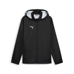 Kurtka treningowa Puma teamAddition All Weather. Czarne kurtki męskie Puma, s, bez wzorów, z materiału, do biegania. Za 229.15 zł.