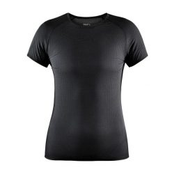 Koszulka damska Craft Pro Dry Nanoweight. Czarne t-shirty damskie Craft, l, bez wzorów, z materiału, bez kołnierzyka. Za 225.35 zł.