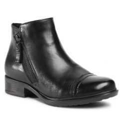 Botki Lasocki. Czarne botki damskie Lasocki, bez obcasa, na płaskiej podeszwie, bez zapięcia. Za 102.99 zł.