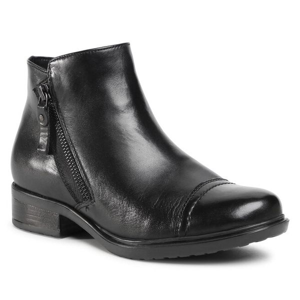 Botki Lasocki. Czarne botki damskie Lasocki, bez obcasa, na płaskiej podeszwie, bez zapięcia. Za 102.99 zł.