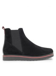 Lasocki Sztyblety WI16-DADA-03 Czarny. Czarne botki damskie Lasocki, ze skóry, bez obcasa, na płaskiej podeszwie, bez zapięcia. Za 249.99 zł.