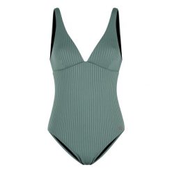 Kostium kąpielowy jednoczęściowy damski Protest Sashi. Zielone kostiumy jednoczęściowe damskie Protest, xl, bez wzorów, sportowe, do pływania. W wyprzedaży za 274.50 zł.