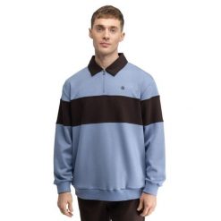 Męska bluza golfowa Siroko Eagle Blue. Niebieskie bluzy męskie SIROKO, m, bez wzorów, z materiału, bez kaptura. Za 253.00 zł.
