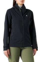 Kurtka turystyczna damska Schoffel Miara Softshell. Czarne kurtki damskie Schöffel, na jesień, l, bez wzorów, z poliesteru, bez kaptura. Za 405.49 zł.